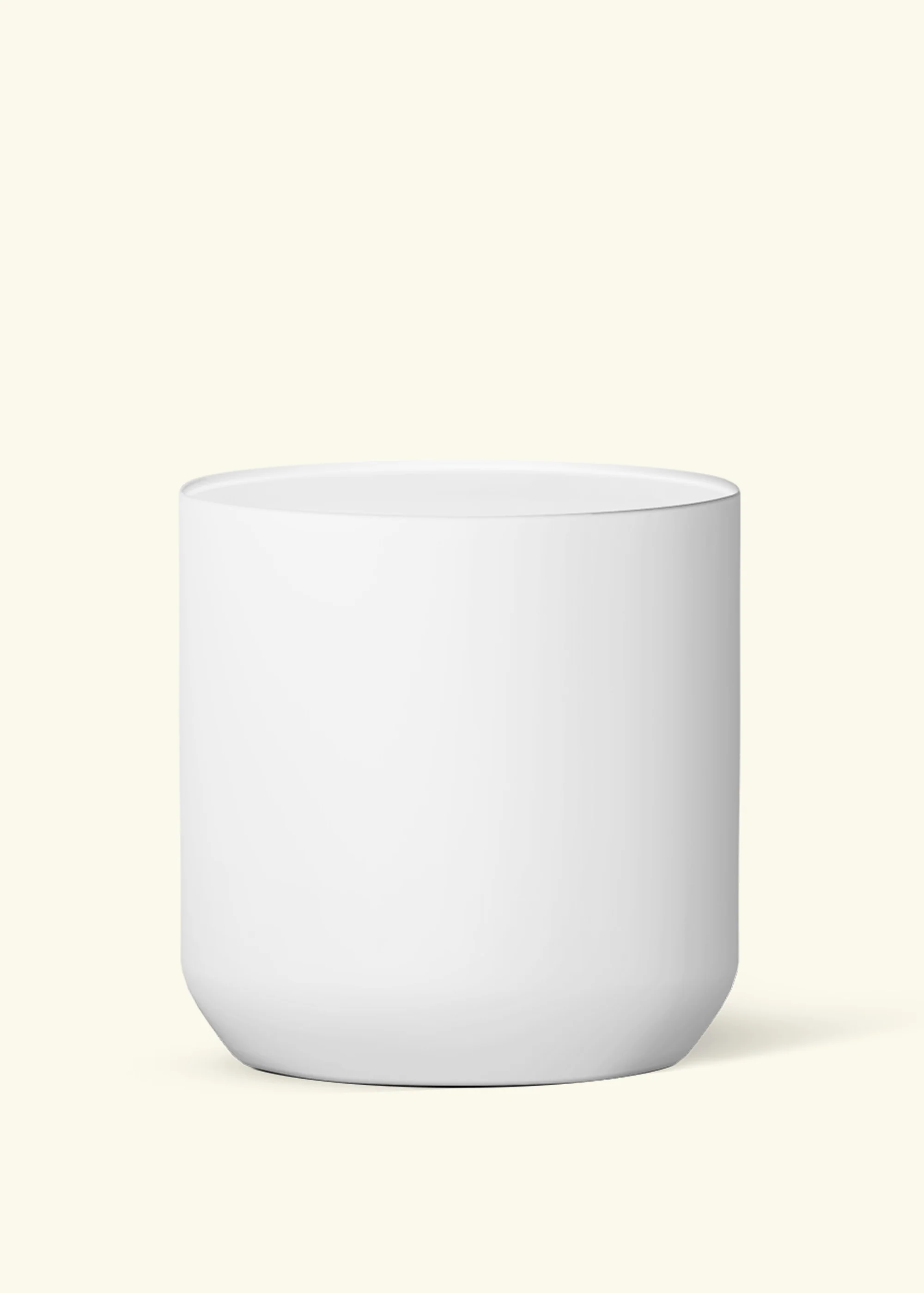 Ceramic Cylinder Planter, White - Image 3